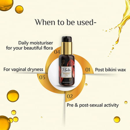 Floren Soothing & Nourishing Intimate Oil For Women Intimate Hygiene Care - 50Ml (Pack Of 2)