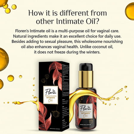 Floren Soothing & Nourishing Intimate Oil For Women Intimate Hygiene Care - 50Ml (Pack Of 2)