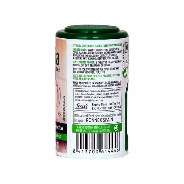 Alma Sugar Free Sugar Substitute Tablets Bottle Of 175