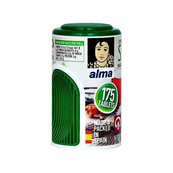 Alma Sugar Free Sugar Substitute Tablets Bottle Of 175