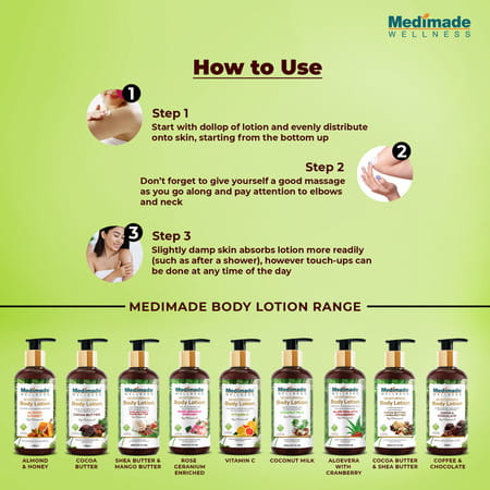 Medimade Vitamin C Moisturising Body Lotion - 300 Ml X 2 ( Pack Of 2 )