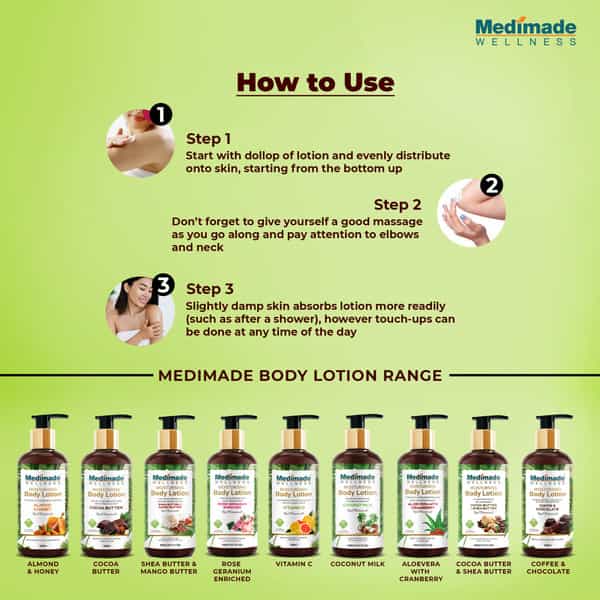 Medimade Vitamin C Moisturising Body Lotion - 300 Ml X 2 ( Pack Of 2 )