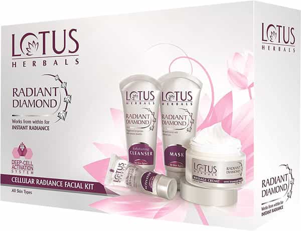 Lotus Radiant Diamond Cellular Radiance Facial 4 In 1 Kit