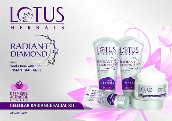 Lotus Radiant Diamond Cellular Radiance Facial 4 In 1 Kit