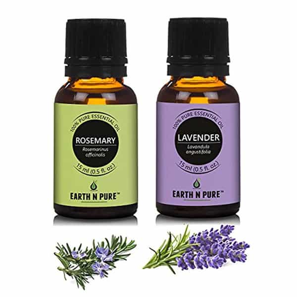Earth N Pure Rosemary & Lavender Essential Oils|100% Pure Undiluted Natural | Pack Of 2 (15Ml Each)