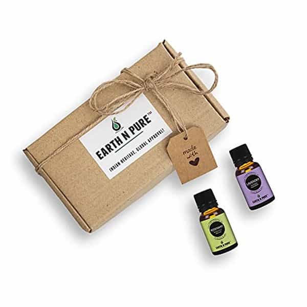 Earth N Pure Rosemary & Lavender Essential Oils|100% Pure Undiluted Natural | Pack Of 2 (15Ml Each)