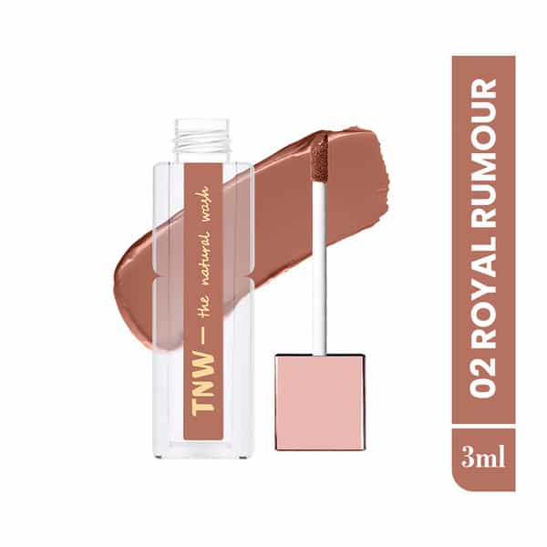 Tnw The Natural Wash Comfy Matte Liquid Lipstick 02 Royal Rumour | Mocha Brown Tone 3 Ml
