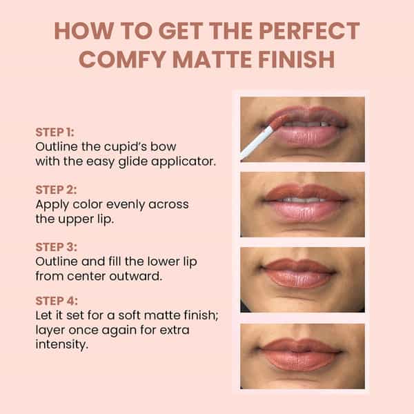 Tnw The Natural Wash Comfy Matte Liquid Lipstick 02 Royal Rumour | Mocha Brown Tone 3 Ml