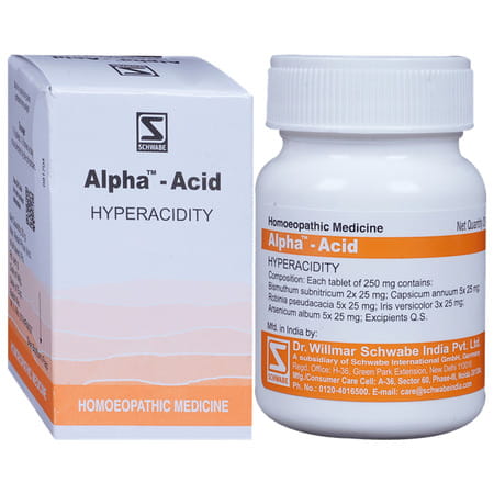 Dr. Willmar Schwabe India Alpha - Acid Tablet 20 No'S