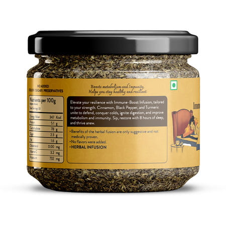 Tula Wellbeing Immune-Boost Infusion | 100% Natural With Cinnamon | Turmeric & Black Pepper - 100g