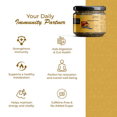 Tula Wellbeing Immune-Boost Infusion | 100% Natural With Cinnamon | Turmeric & Black Pepper - 100g