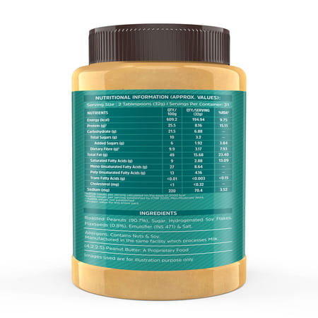 Muscleblaze Classic Peanut Butter With Omega 3 & 6 | Creamy | 26 G Protein | 1 Kg