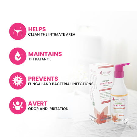 Everteen Yogurt Natural Intimate Wash For Feminine Intimate Hygiene In Teens - 2 Packs (210ml Each)