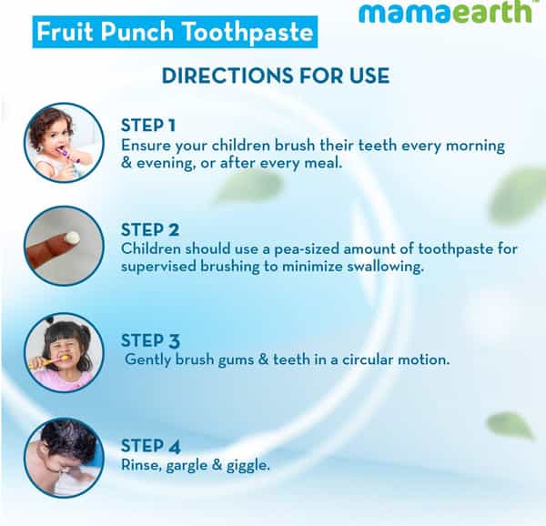 Mamaearth Fruit Punch Toothpaste For Kids - 50G