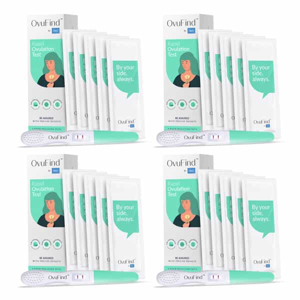 Ovufind Rapid Ovulation Test Kit Pack Of 5 | Midstream One Step Process | Over 99% Accurate