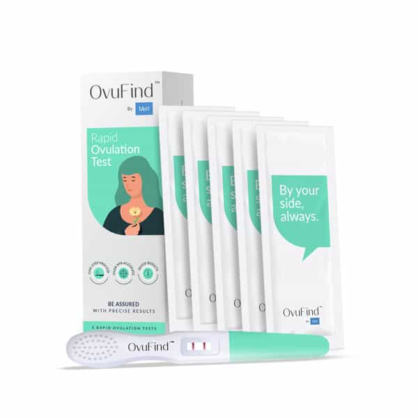 Ovufind Rapid Ovulation Test Kit Pack Of 5 | Midstream One Step Process | Over 99% Accurate