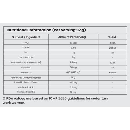 Agewell Collagen Peptides With Vitamin C & Hyaluronic Acid - Skin Glow & Joint Support | 10 Sachets