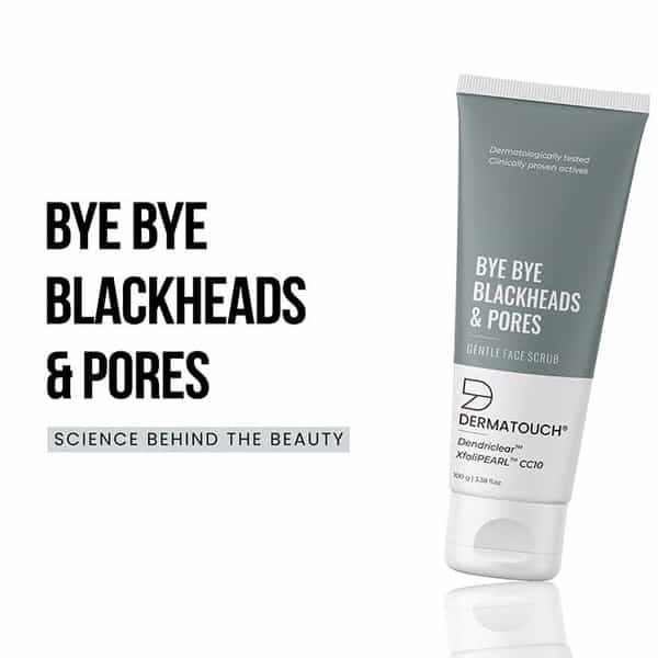 Dermatouch Bye Bye Blackheads & Pores Scrub | Blackheads Remover And Deep Exfoliate Scrub - 100G