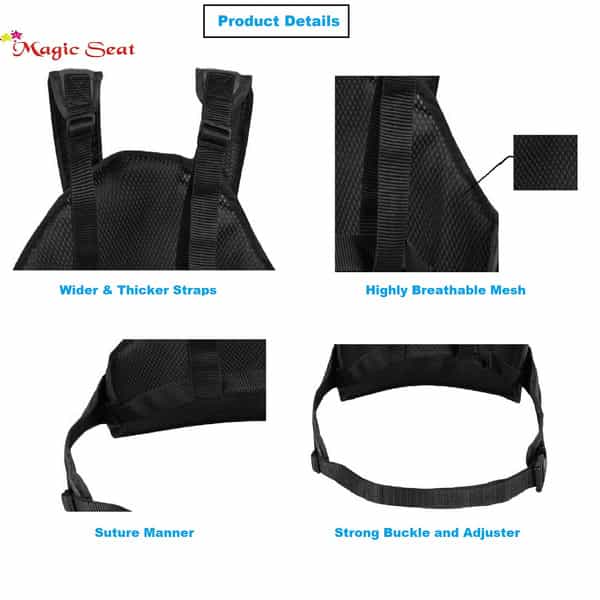 Magic Seat- 2 Wheelerkids Safety Seat Belt/Kids Carrier Protection For 2 Wheelers (Red-Angry Bird)