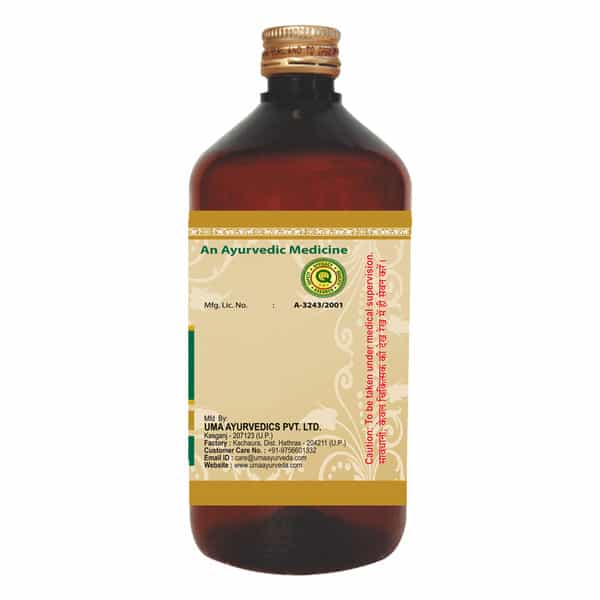 Uma Ayurveda Mahasudarshan Kwath Ayurvedic Syrup - For Fever Control Immunilogical Jwar - 450Ml