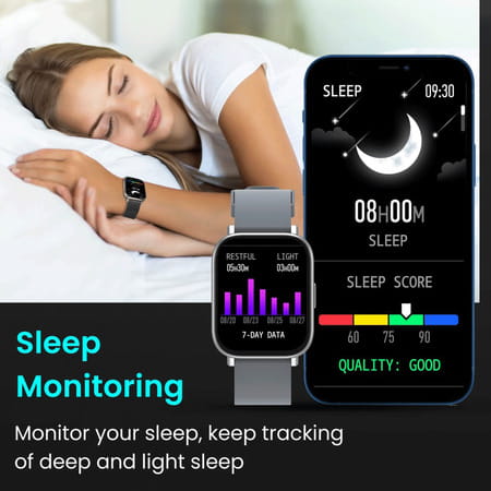 Portronics Kronos Y1 Por-1429 - Smart Watch Grey