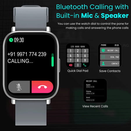 Portronics Kronos Y1 Por-1429 - Smart Watch Grey