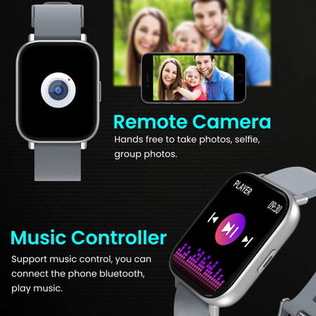 Portronics Kronos Y1 Por-1429 - Smart Watch Grey