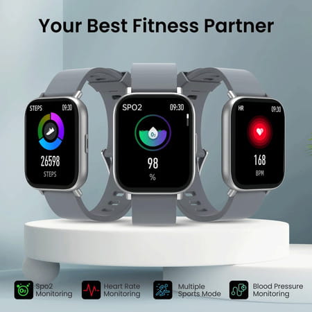 Portronics Kronos Y1 Por-1429 - Smart Watch Grey