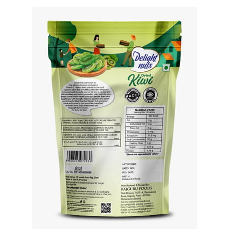Delight Nuts Dried Kiwi- Made By Natural Fruits 200gm