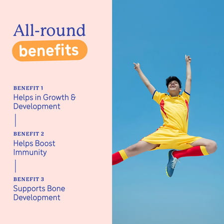 Gritzo Supermilk Growth+ (Formerly Height+) (13+Y Boys) | 13g Protein Powder (Cafe Mocha | 400g)