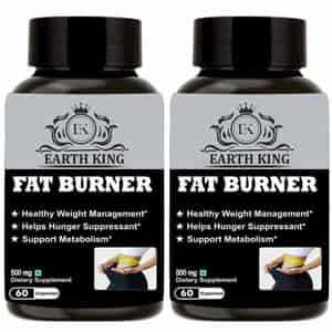 Earth King Fat Burner Capsule Helps In Hunger Suppressant - 500 Mg 60 Capsules ( 2 Pack)