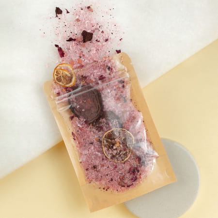 Nat Habit Lavender Therapeutic Foot Salt With Rose Beetroot & Lemon Spa | Aromatherapy - 100g