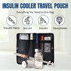 Outer Woods Insulin Cooler Bag With 2 Ice Gel Packs | 6+ Hrs Cooling | Insulin Travel Pouch - Black