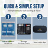 Outer Woods Insulin Cooler Bag With 2 Ice Gel Packs | 6+ Hrs Cooling | Insulin Travel Pouch - Black
