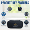 Outer Woods Insulin Cooler Bag With 2 Ice Gel Packs | 6+ Hrs Cooling | Insulin Travel Pouch - Black