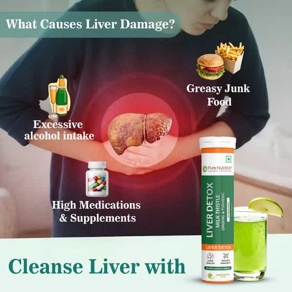 Pure Nutrition Liver Detox - Milk Thistle | 20 Effervescent Tablets