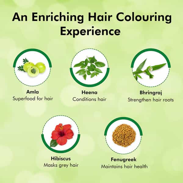 Indica Easy Do-It-Yourself 10 Minutes Hair Color Shampoo | 12.5G + 12.5Ml Natural Black Colour