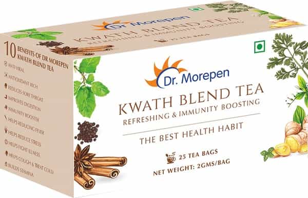 Dr. Morepen Kwath Blend Tea | Refreshing & Immunity Boosting | Tea Bags | 25 No's