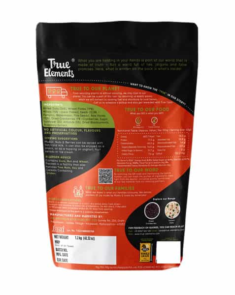 True Elements Nuts & Berries Muesli - 145 Gms