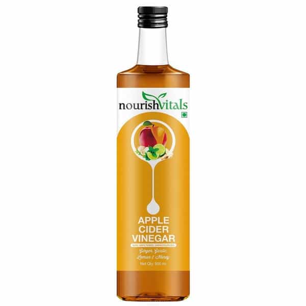 Nourishvitals Apple Cider Vinegar With Ginger | Garlic | Lemon And Honey - 500 Ml