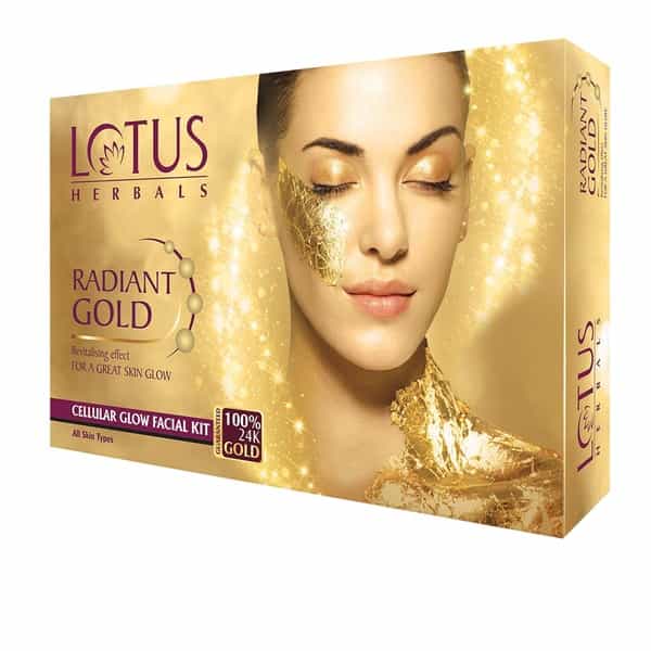 Lotus Radiant Gold Cellular Glow 4 In 1 Facial Kit