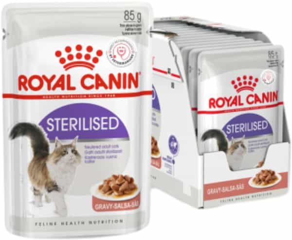 Royal Canin Sterlised For Adult Cats | 85 Grams | Pack Of 12 Sachet | Wet Food