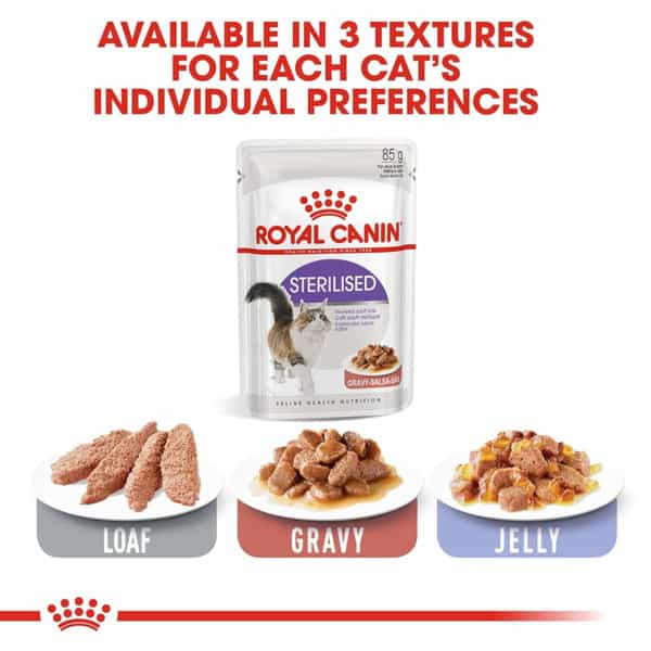 Royal Canin Sterlised For Adult Cats | 85 Grams | Pack Of 12 Sachet | Wet Food
