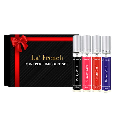 La French Sassy Mini Gift Set Perfumes For Women 4 X 10ml