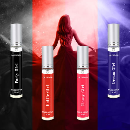 La French Sassy Mini Gift Set Perfumes For Women 4 X 10ml