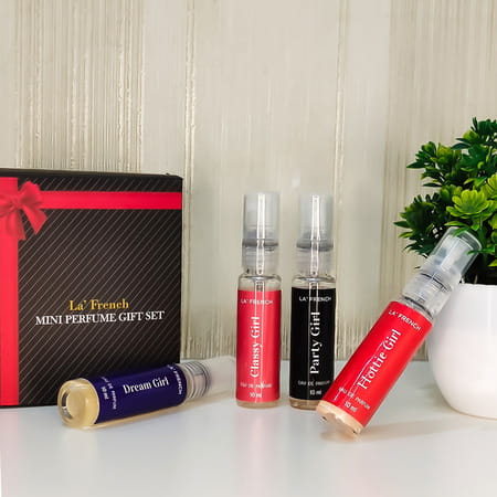 La French Sassy Mini Gift Set Perfumes For Women 4 X 10ml