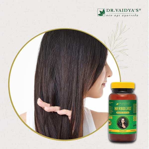 Dr. Vaidya's Herbogro Herba Powder For Hair Growth With Herbs Such As Arnica And Reetha - Pack Of 2
