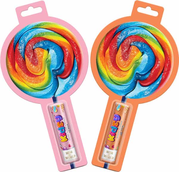 Mom & World Kidsy Naturalcandy Floss Lip Balm + Kidsy Natural Gummy Floss Lip Balm 9 G