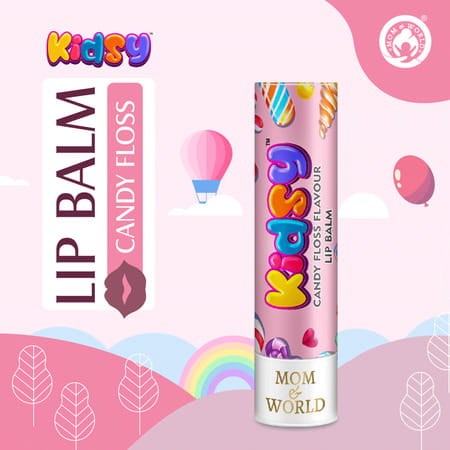 Mom & World Kidsy Naturalcandy Floss Lip Balm + Kidsy Natural Gummy Floss Lip Balm 9 G