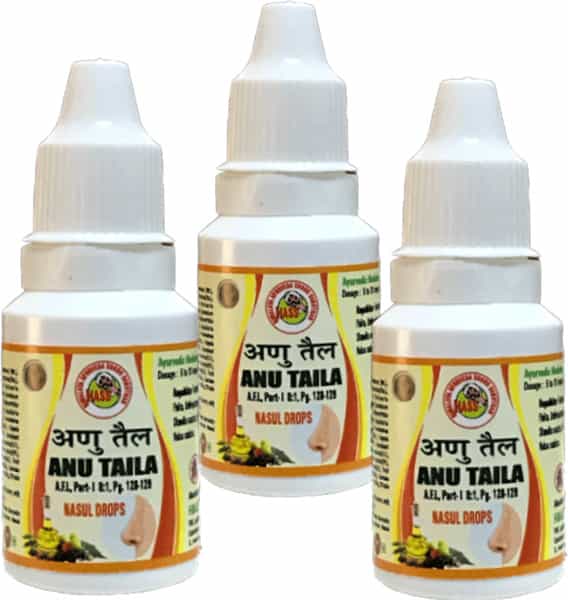 Hass Anu Taila/ Oil/ Tel/ Thailam 15 Ml X 3 With Nasal Drop
